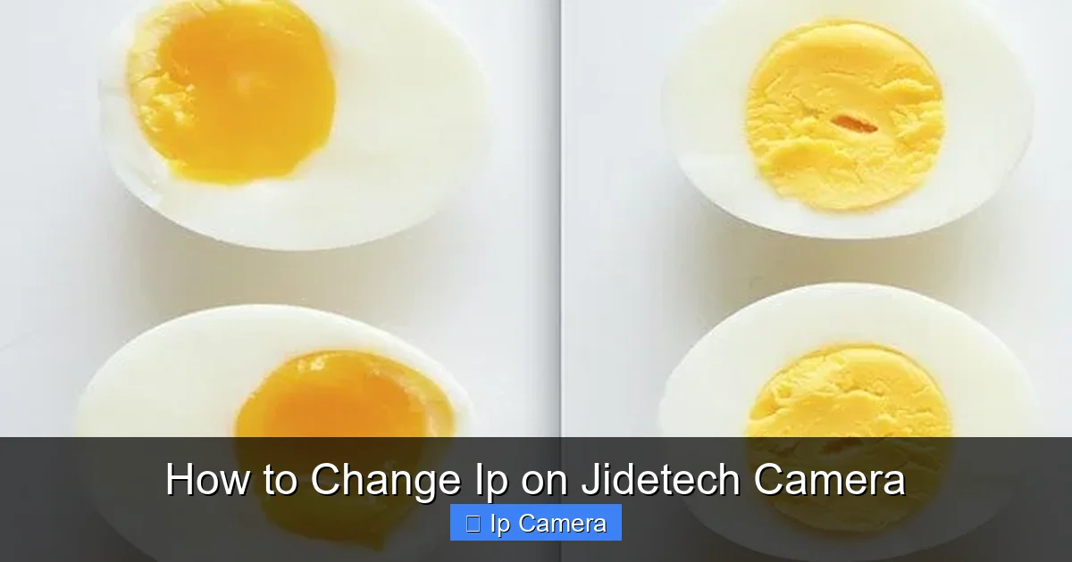 How to Change Ip on Jidetech Camera