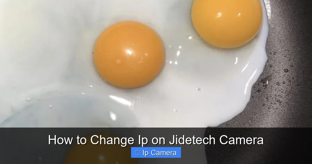 How to Change Ip on Jidetech Camera
