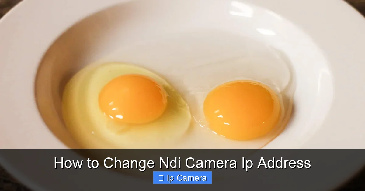 How to Change Ndi Camera Ip Address