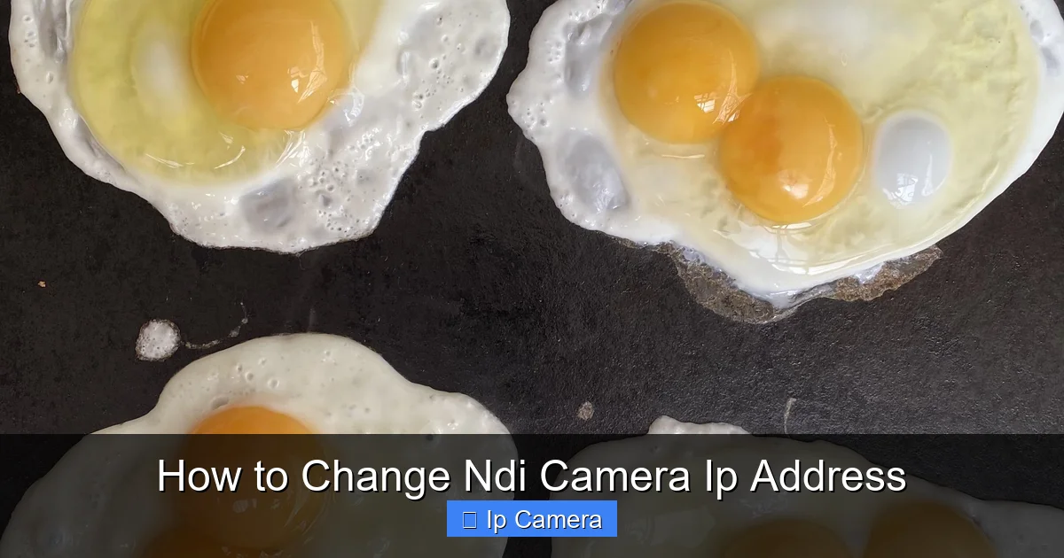 How to Change Ndi Camera Ip Address