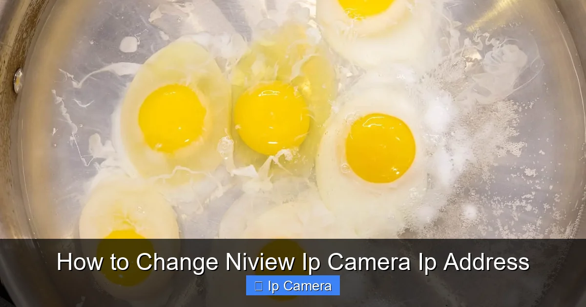 How to Change Niview Ip Camera Ip Address