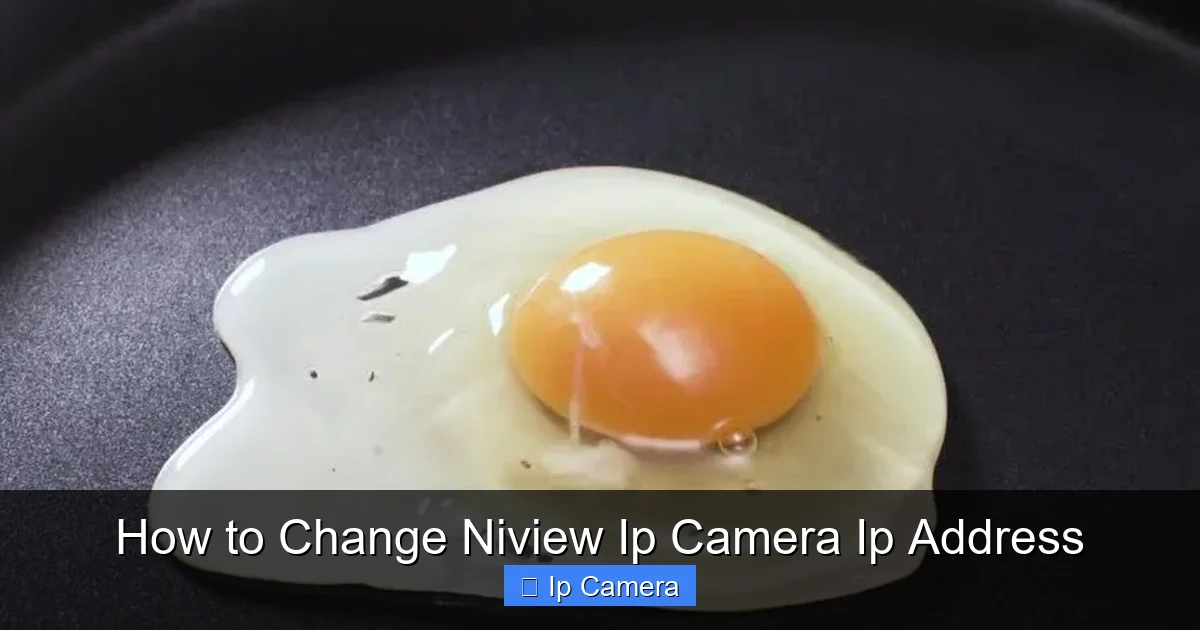How to Change Niview Ip Camera Ip Address