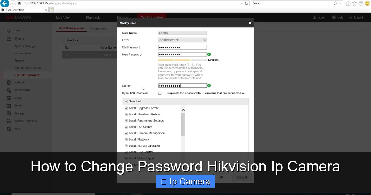 How to Change Password Hikvision Ip Camera