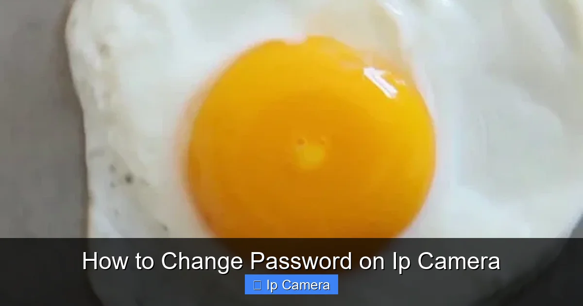 How to Change Password on Ip Camera