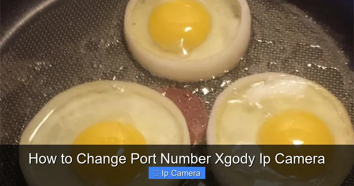 How to Change Port Number Xgody Ip Camera