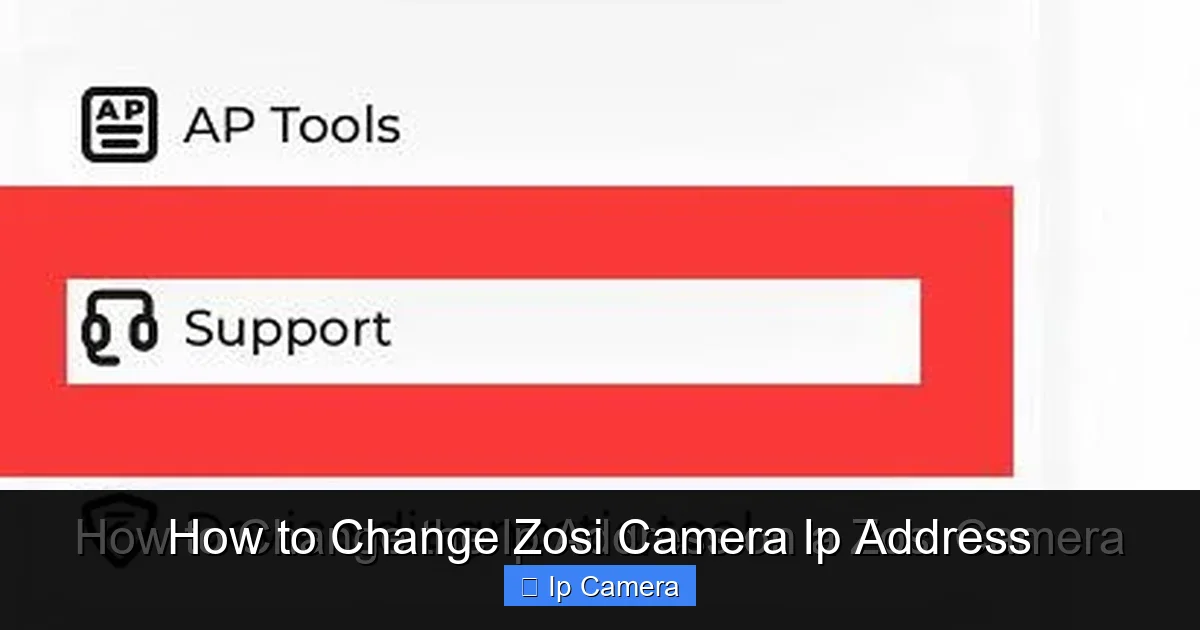How to Change Zosi Camera Ip Address
