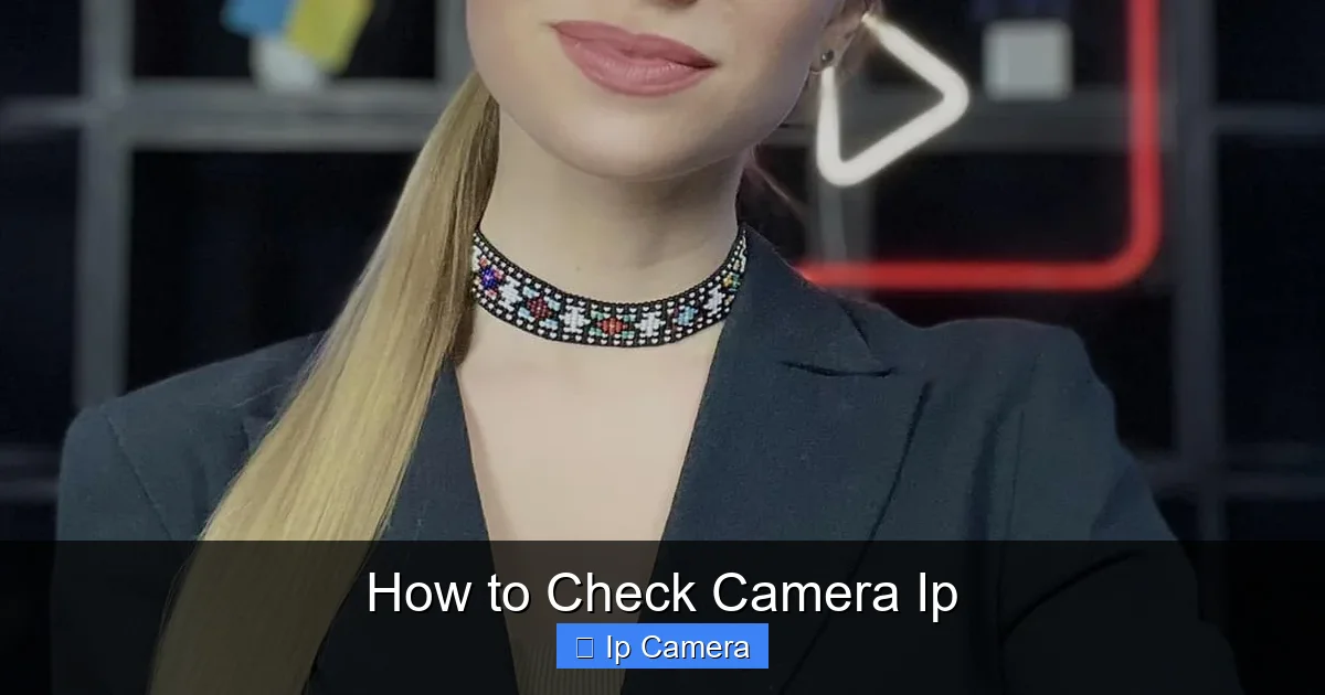How to Check Camera Ip