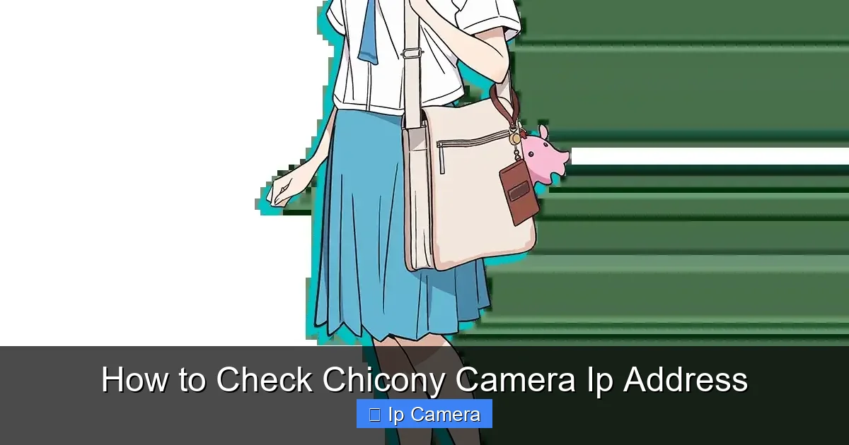 How to Check Chicony Camera Ip Address