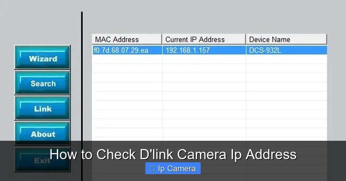 How to Check D'link Camera Ip Address