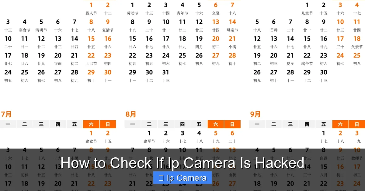 How to Check If Ip Camera Is Hacked
