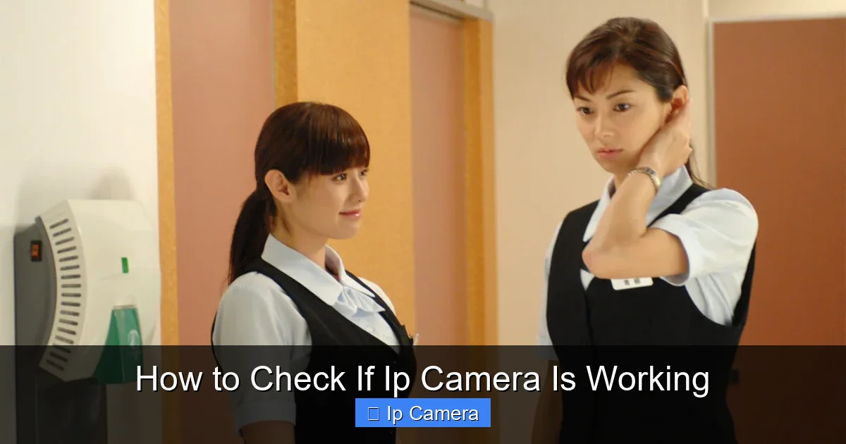 How to Check If Ip Camera Is Working
