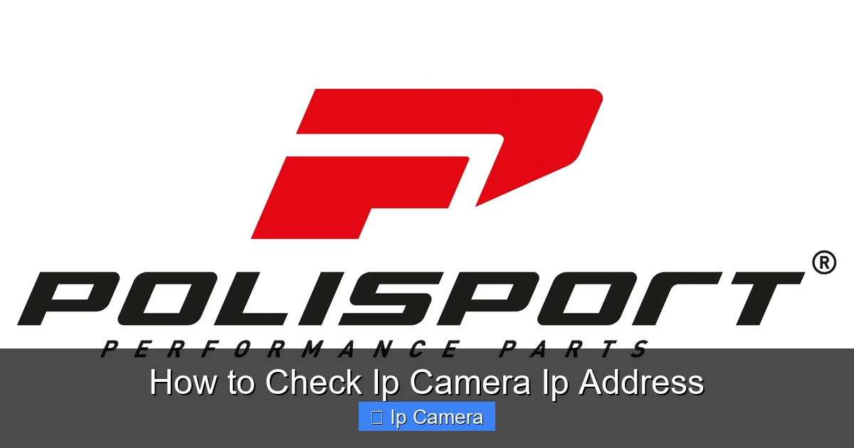 How to Check Ip Camera Ip Address