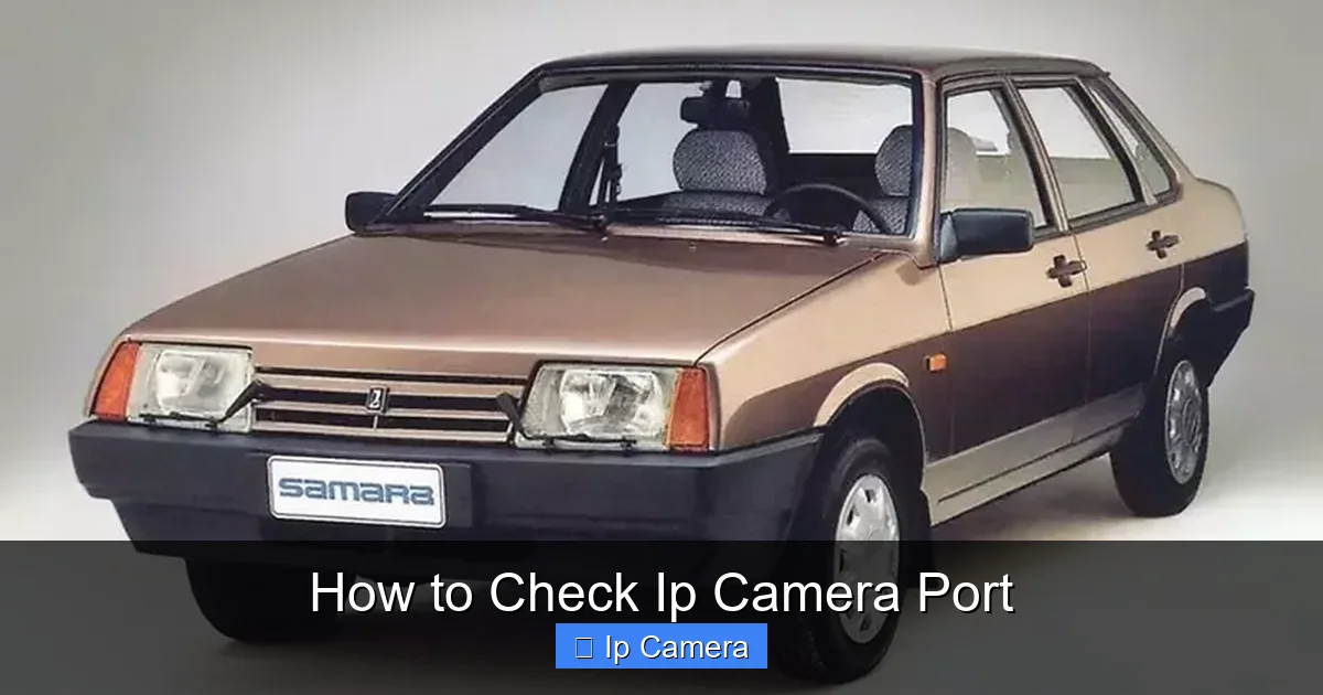 How to Check Ip Camera Port