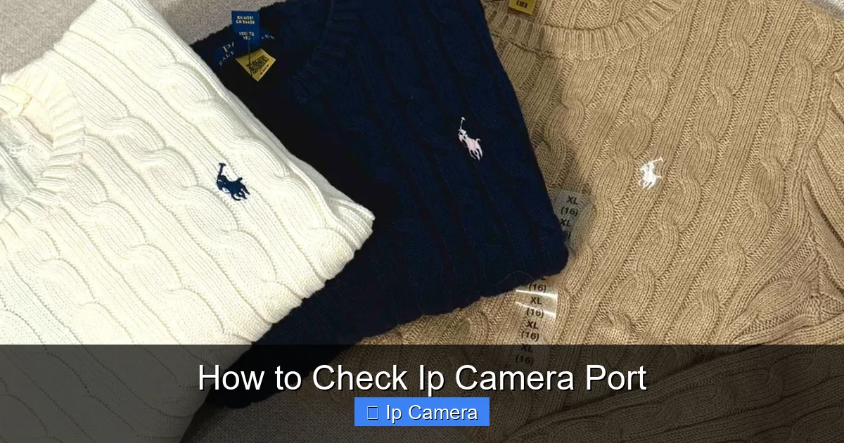 How to Check Ip Camera Port