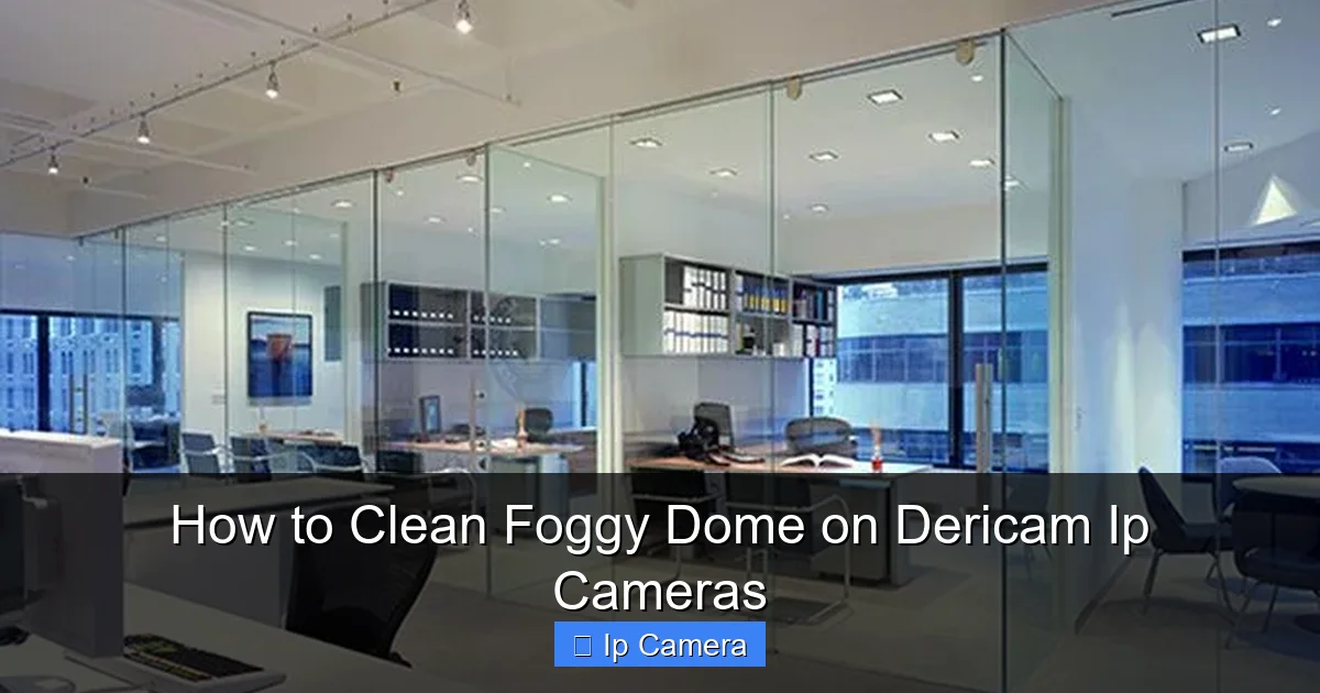 How to Clean Foggy Dome on Dericam Ip Cameras