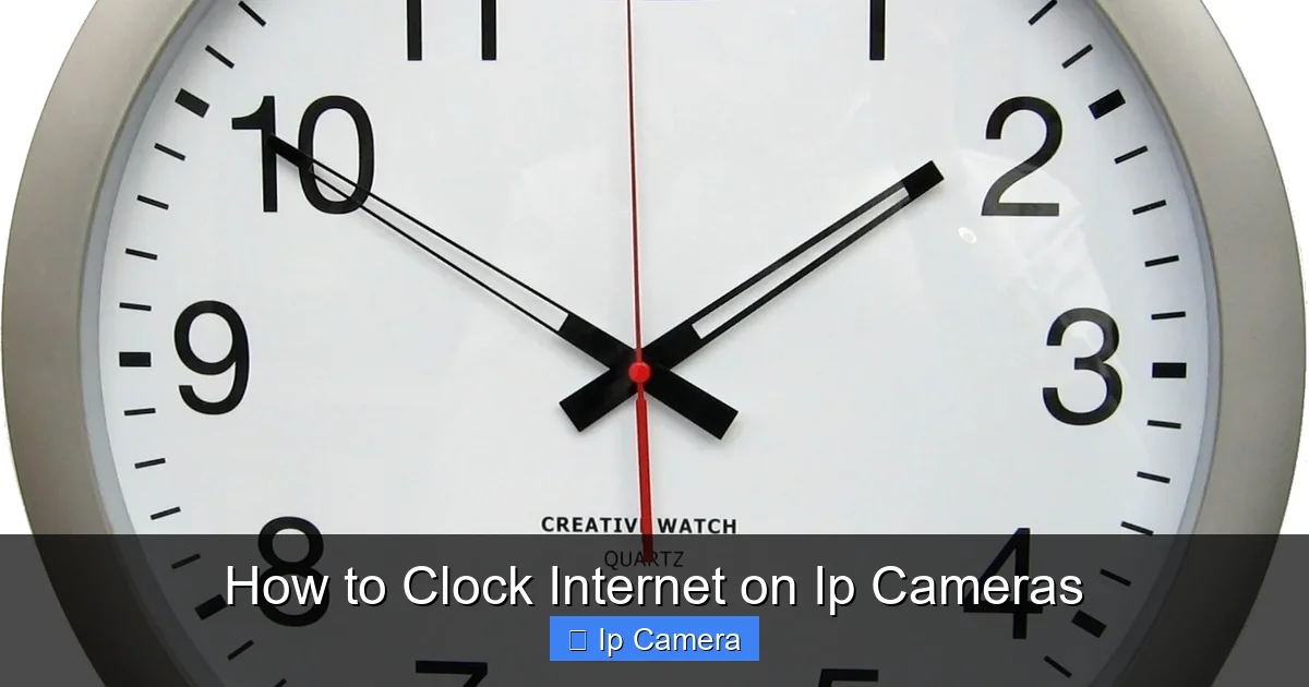 How to Clock Internet on Ip Cameras