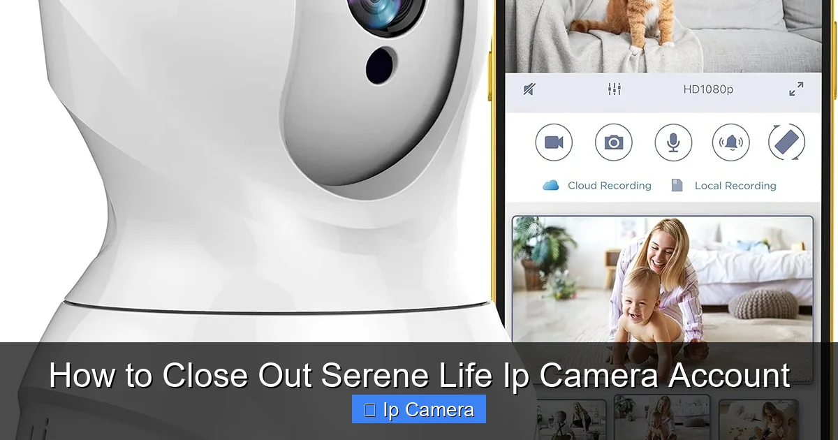 How to Close Out Serene Life Ip Camera Account
