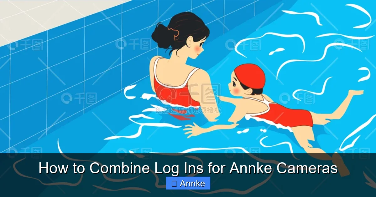 How to Combine Log Ins for Annke Cameras