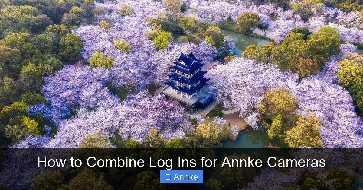 How to Combine Log Ins for Annke Cameras