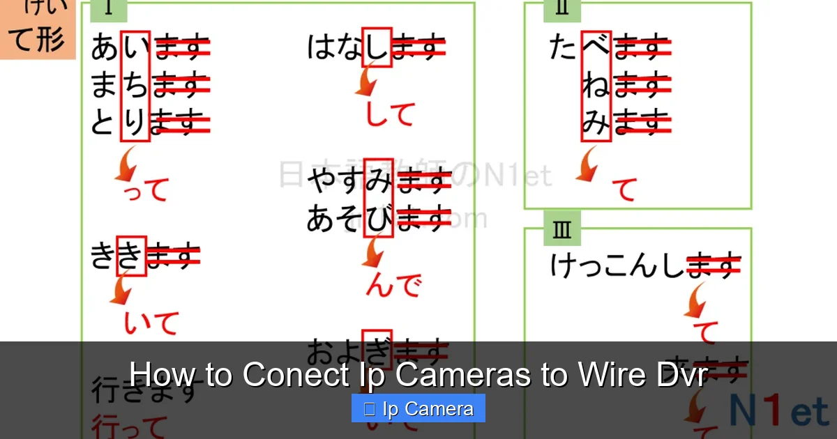 How to Conect Ip Cameras to Wire Dvr