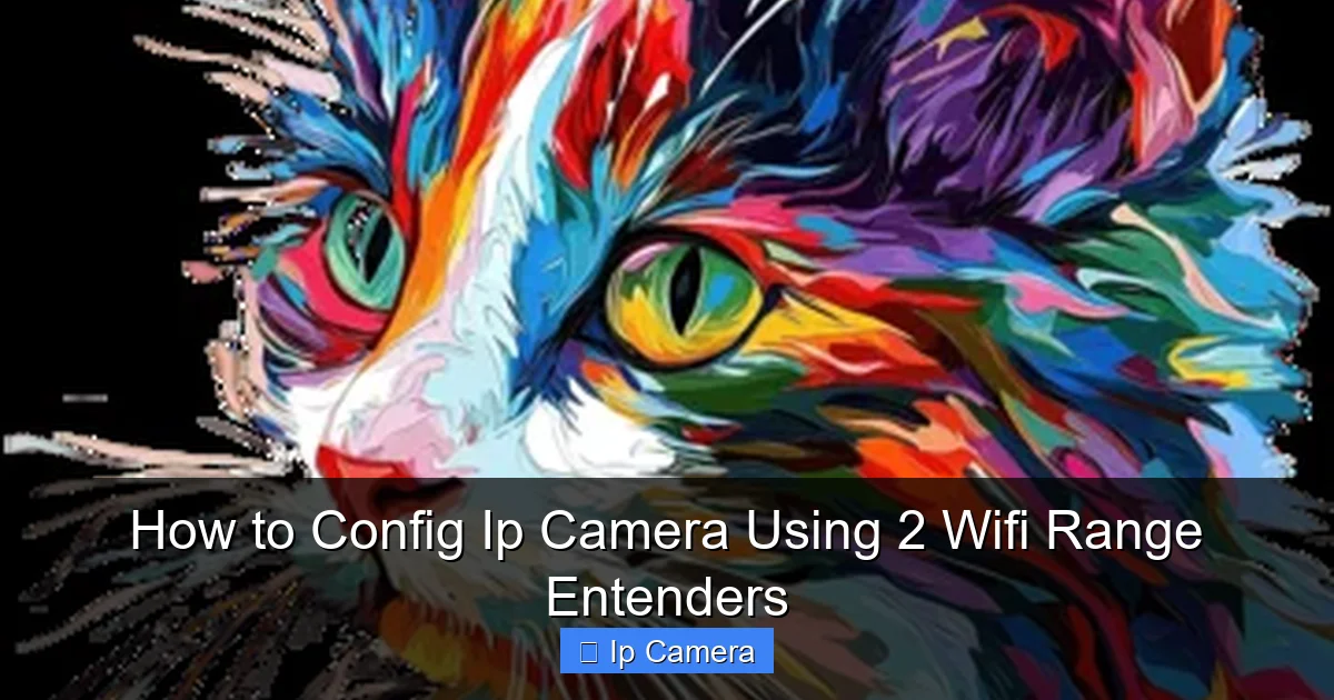 How to Config Ip Camera Using 2 Wifi Range Entenders