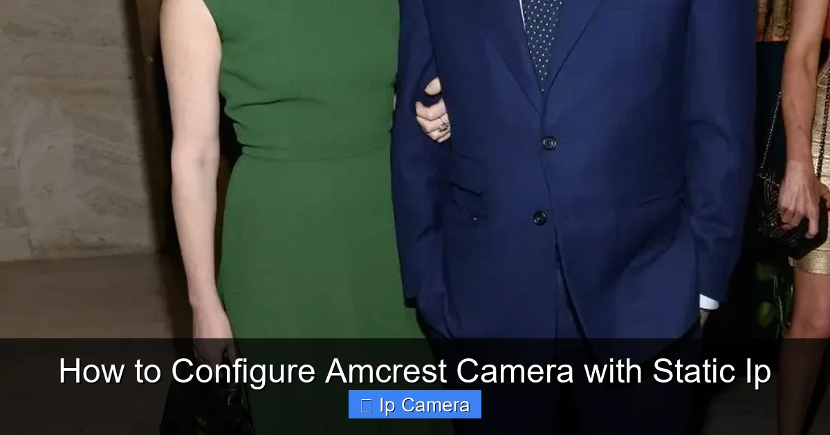 How to Configure Amcrest Camera with Static Ip