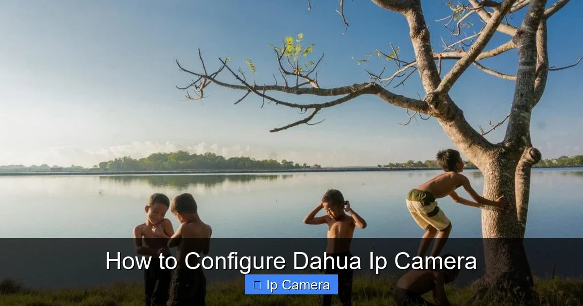 How to Configure Dahua Ip Camera
