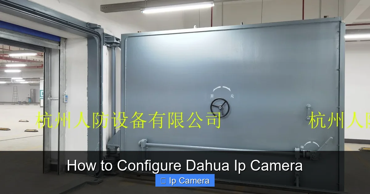 How to Configure Dahua Ip Camera