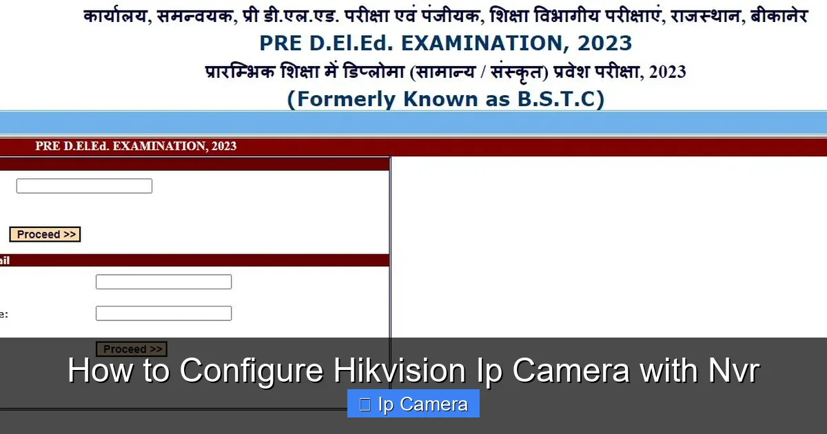 How to Configure Hikvision Ip Camera with Nvr