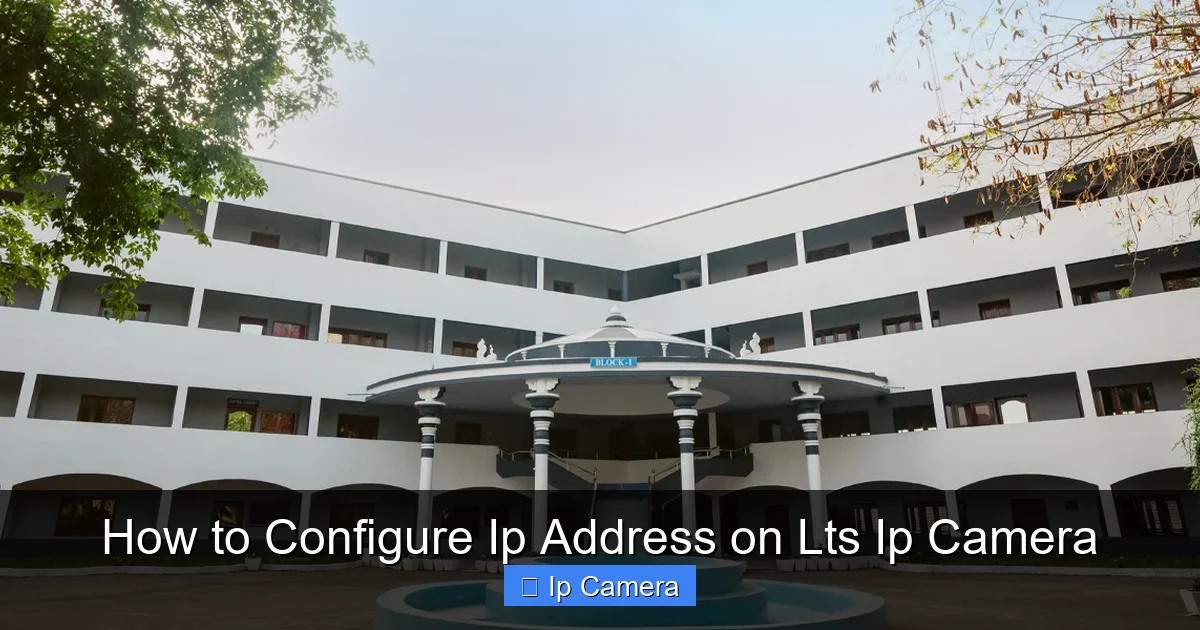 How to Configure Ip Address on Lts Ip Camera