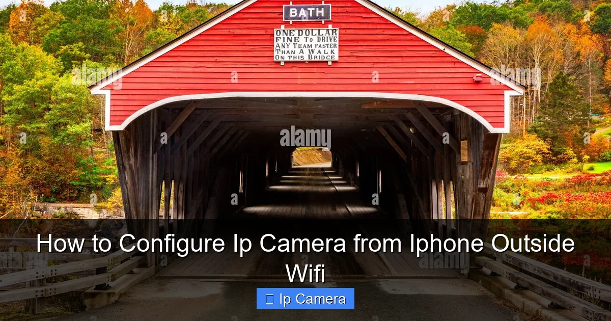 How to Configure Ip Camera from Iphone Outside Wifi