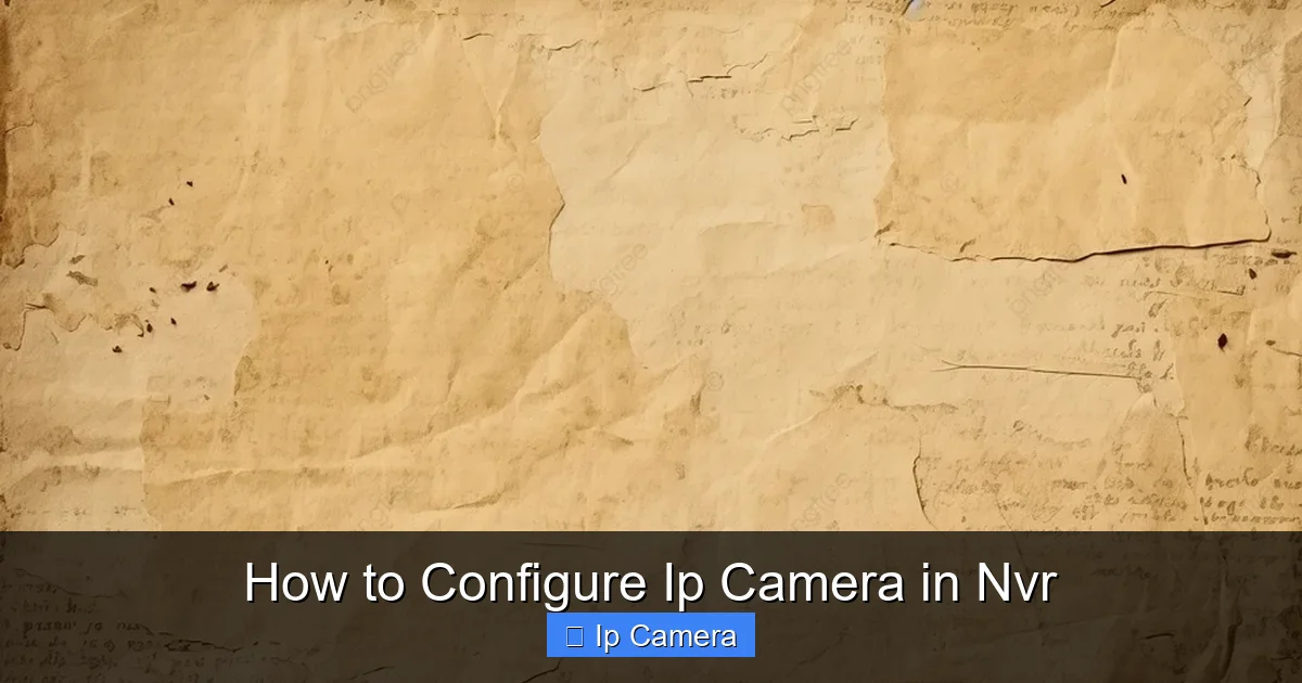How to Configure Ip Camera in Nvr