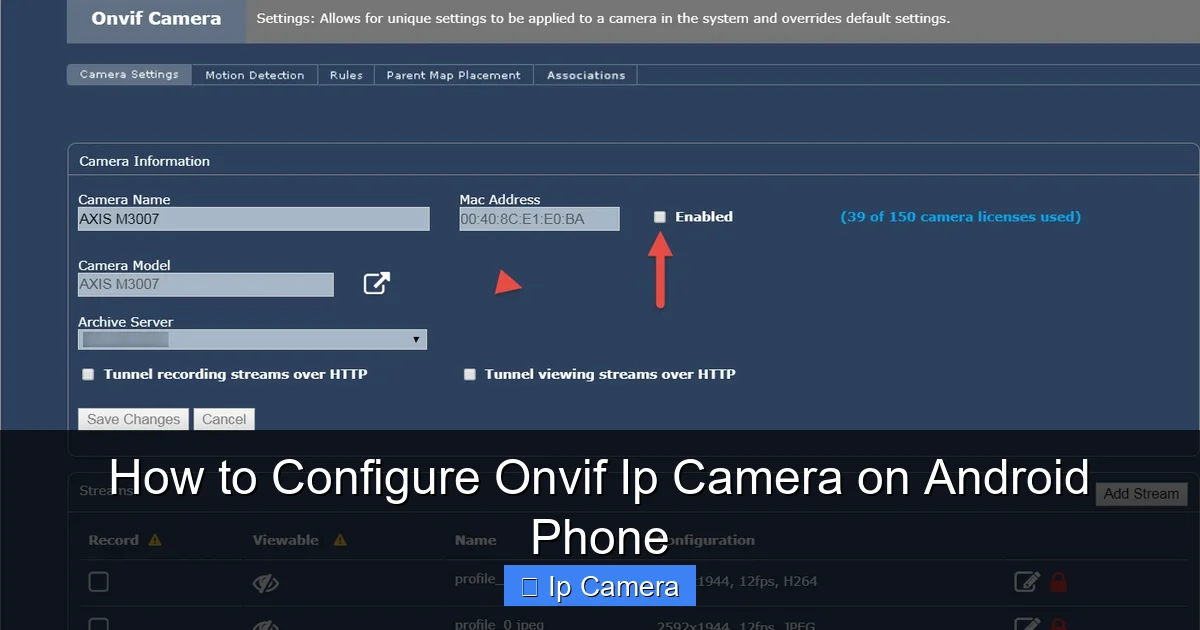 How to Configure Onvif Ip Camera on Android Phone