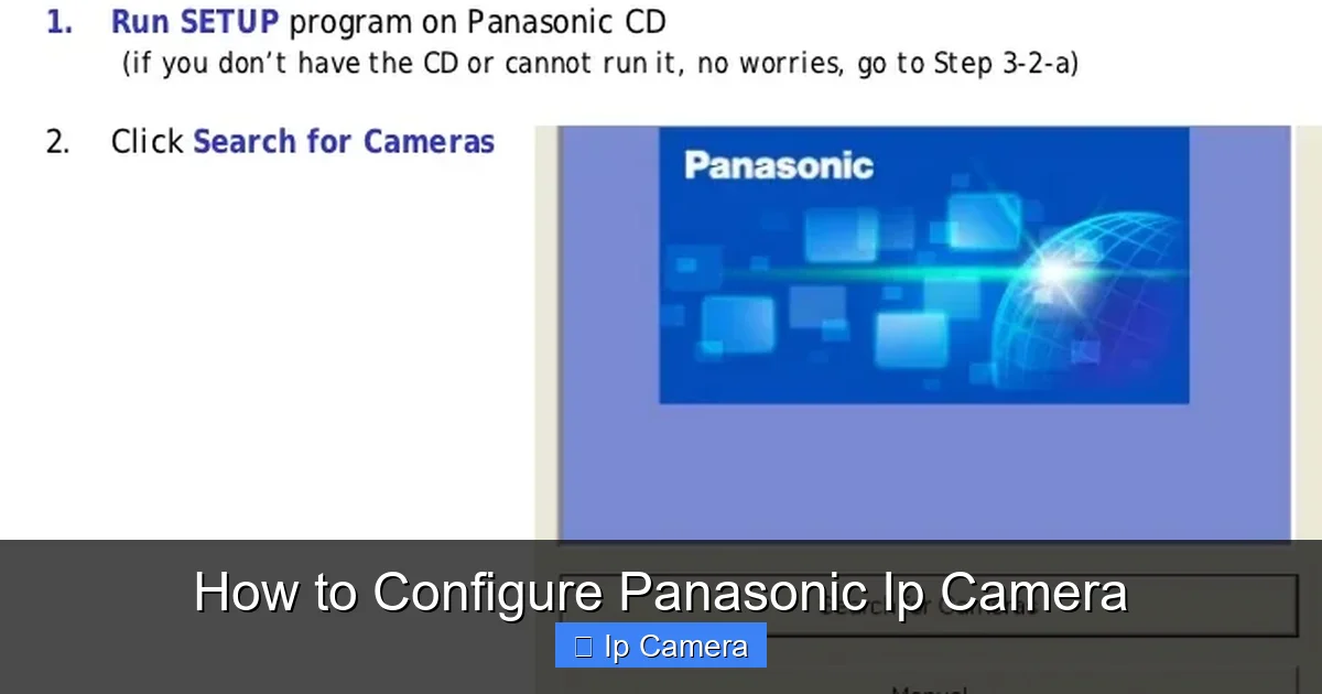 How to Configure Panasonic Ip Camera