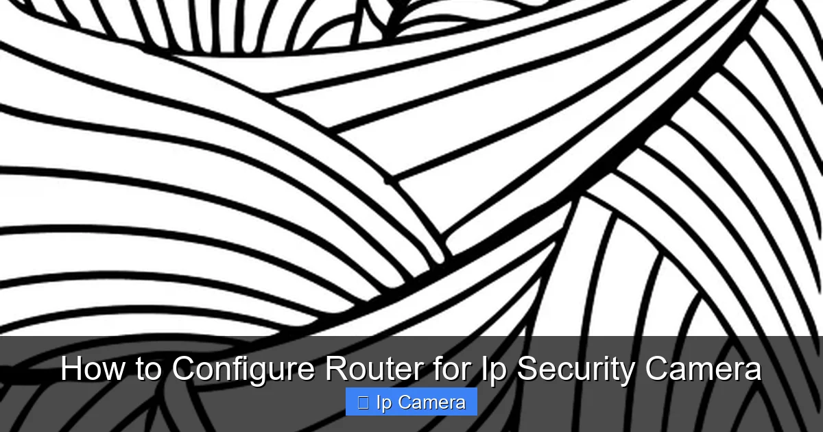 How to Configure Router for Ip Security Camera