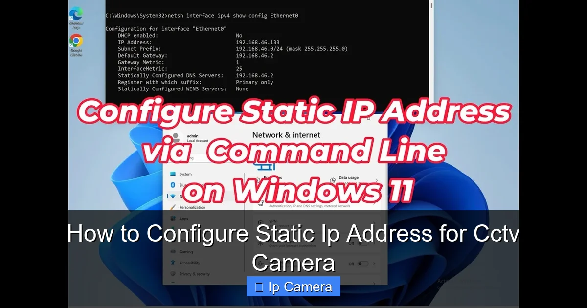 How to Configure Static Ip Address for Cctv Camera