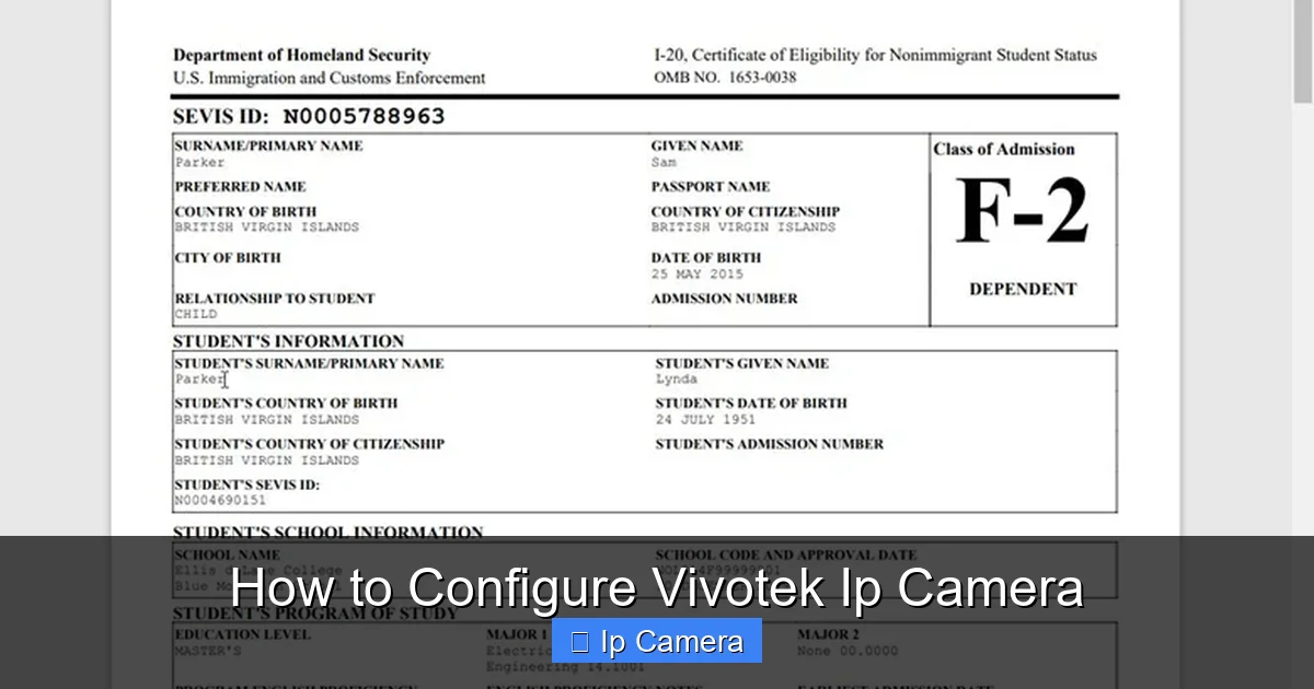 How to Configure Vivotek Ip Camera