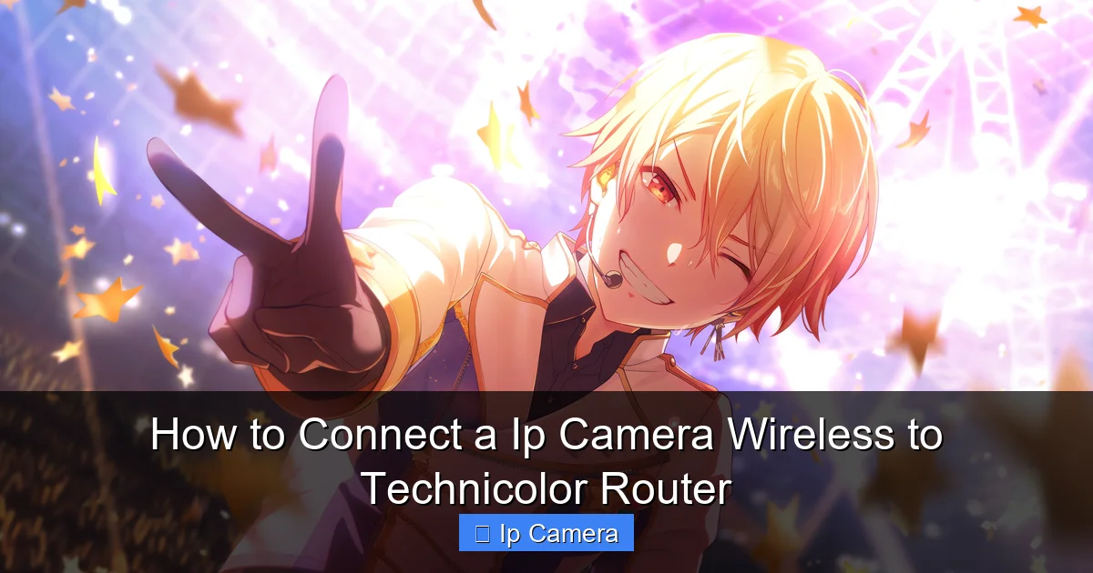 How to Connect a Ip Camera Wireless to Technicolor Router
