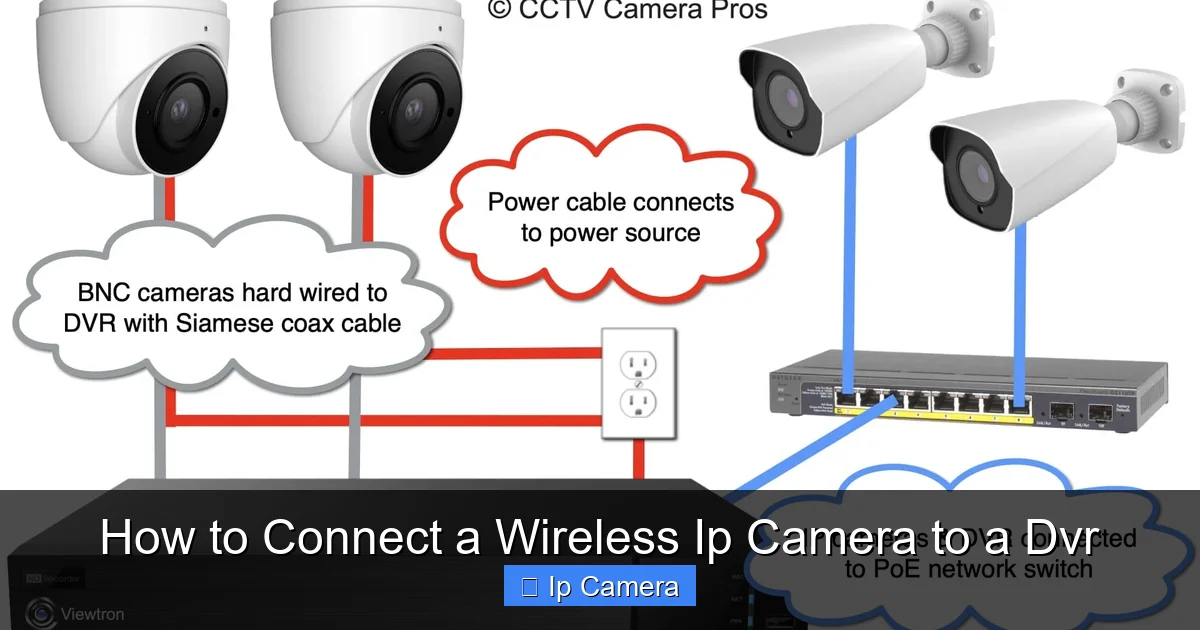 How to Connect a Wireless Ip Camera to a Dvr