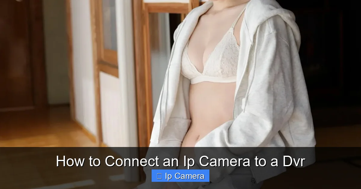 How to Connect an Ip Camera to a Dvr
