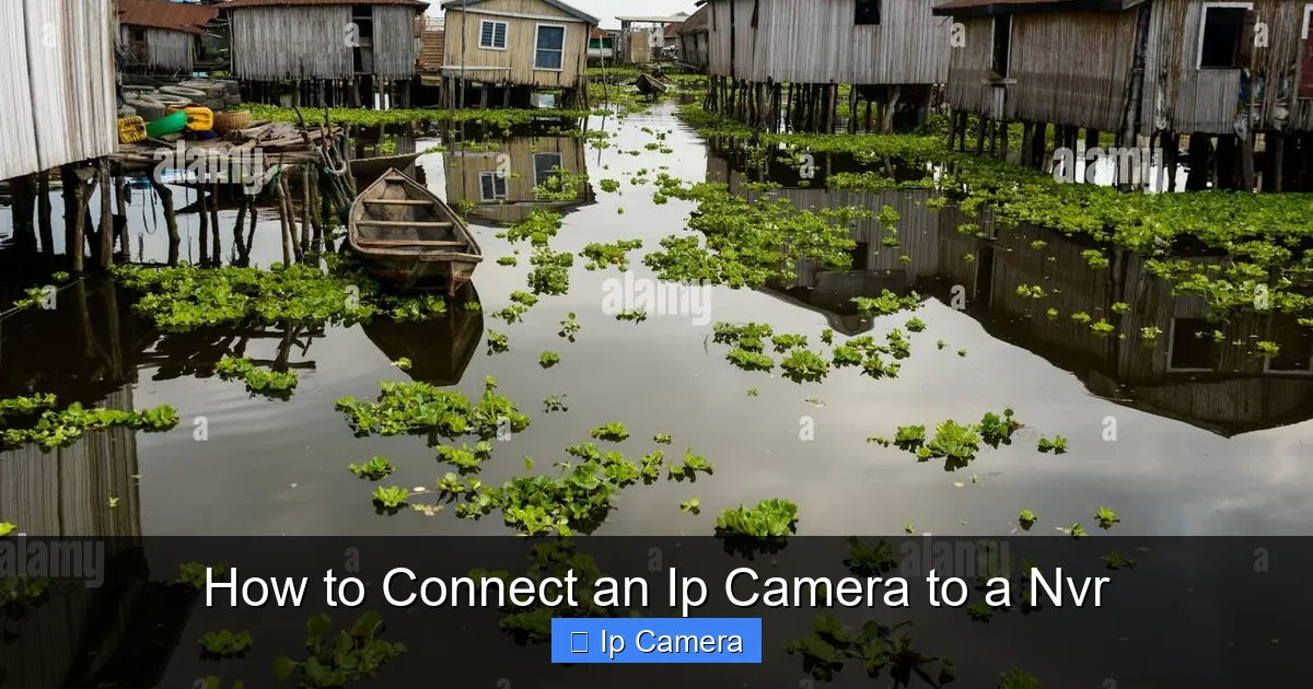 How to Connect an Ip Camera to a Nvr