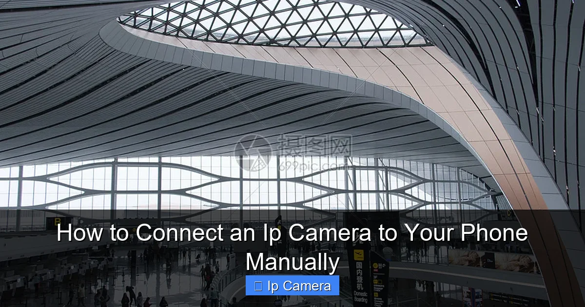 How to Connect an Ip Camera to Your Phone Manually