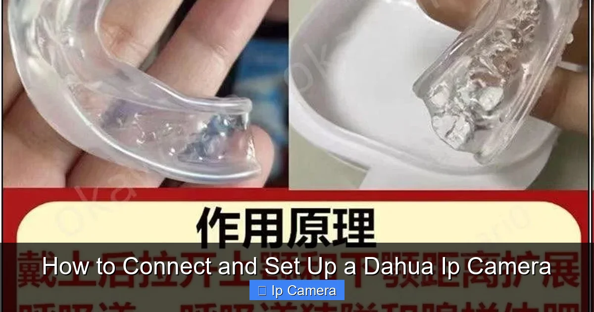 How to Connect and Set Up a Dahua Ip Camera