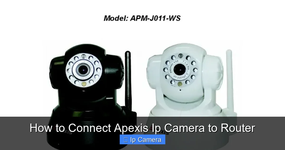 How to Connect Apexis Ip Camera to Router