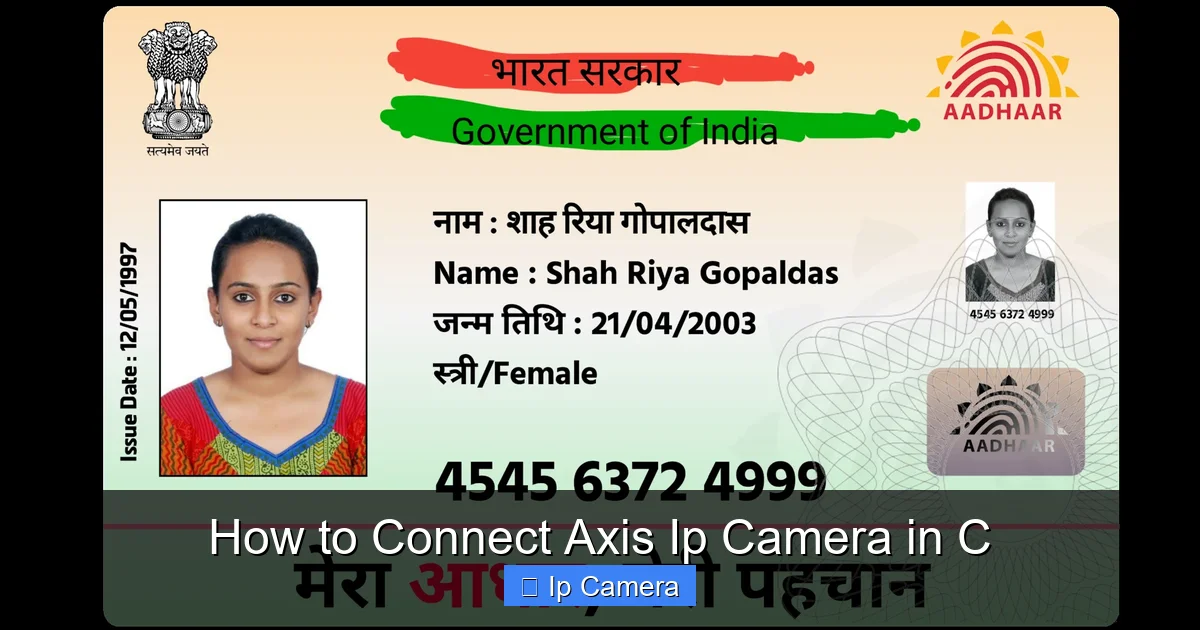 How to Connect Axis Ip Camera in C