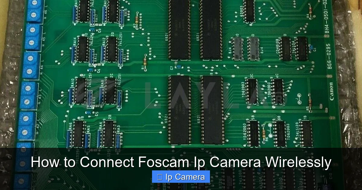How to Connect Foscam Ip Camera Wirelessly