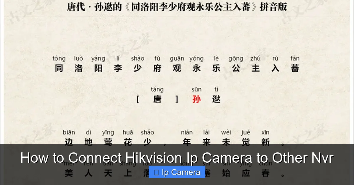 How to Connect Hikvision Ip Camera to Other Nvr