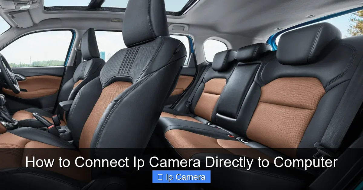 How to Connect Ip Camera Directly to Computer