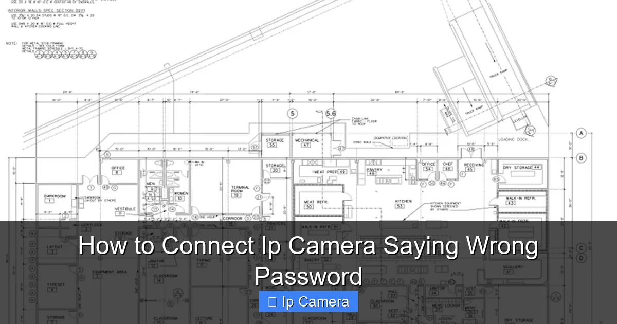 How to Connect Ip Camera Saying Wrong Password