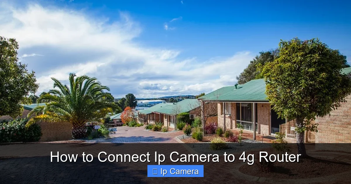 How to Connect Ip Camera to 4g Router